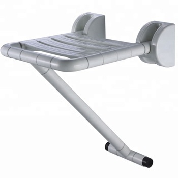 50200286- Nylon Wall Ground Mounted Swing Up Shower Seat