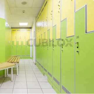 Cubilox Waterproof Compact Laminate HPL Digital Cabinet Locker